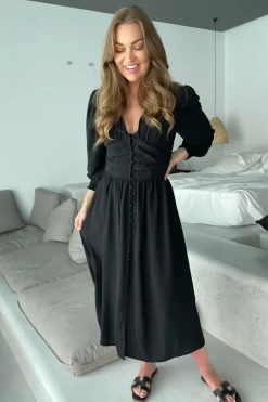 Adelic Long Dress Black