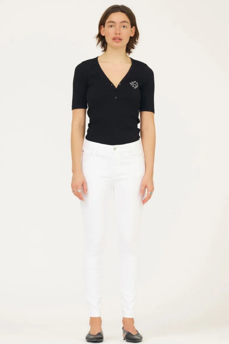 Alexa Jeans White White