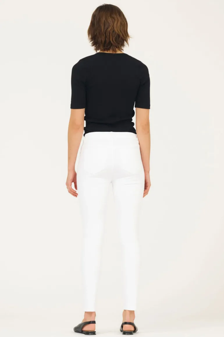 Alexa Jeans White White