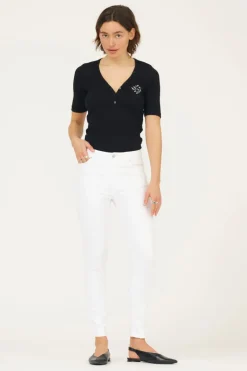Alexa Jeans White White