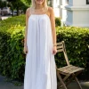 Allie Soft Linen Dress White