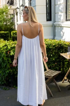 Allie Soft Linen Dress White