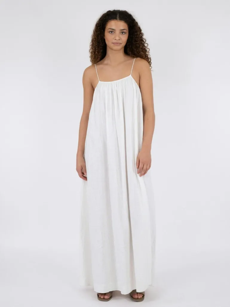 Allie Soft Linen Dress White