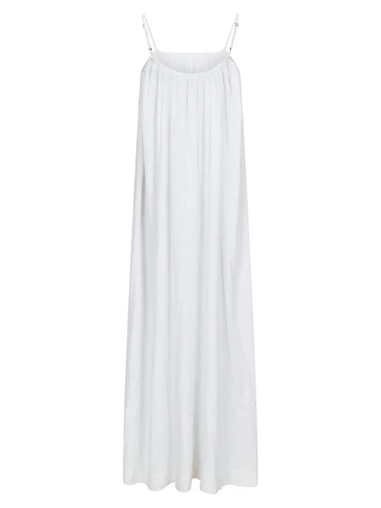 Allie Soft Linen Dress White