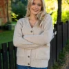 Alva Ls Knit Cardigan Birch Melange