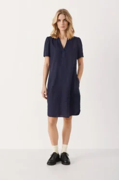 Aminasepw Dress Dark Navy