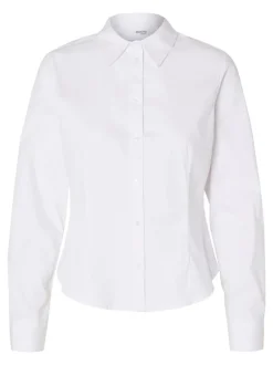 Amira Ls Fitted Shirt Bright White