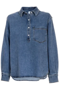 Andorra Blouse Lht Blue Denim