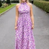 Angelina Maxi Dress Moon Flower
