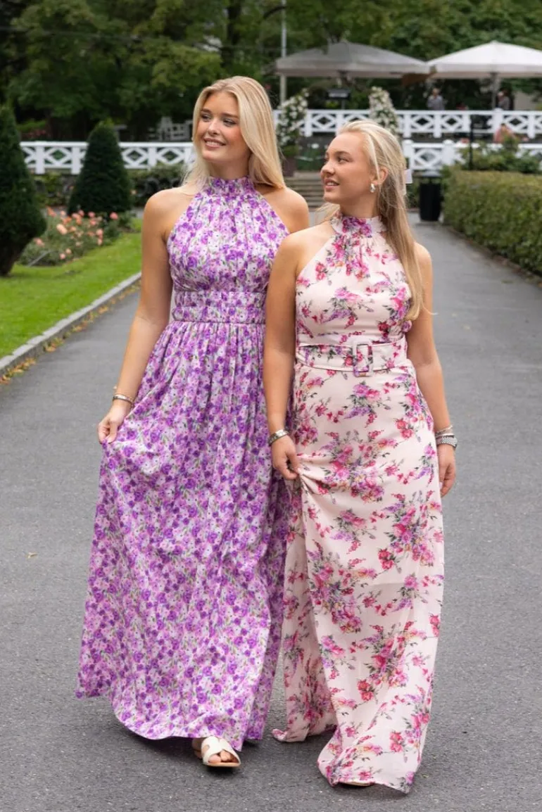 Angelina Maxi Dress Moon Flower