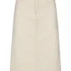 Anika Midi Skirt Wash Crude Ecru
