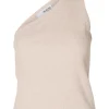 Anna One Shoulder Top Oatmeal Melange