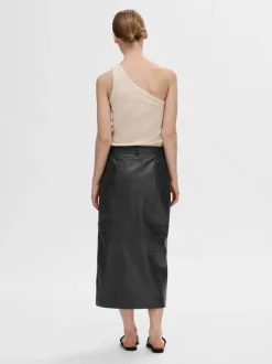 Anna One Shoulder Top Oatmeal Melange