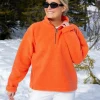Annie Zip Sweater Orange