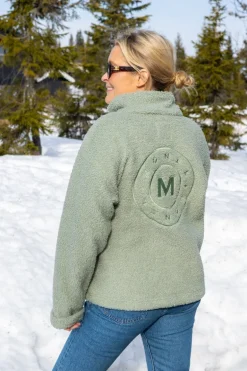 Annie Zip Sweater Sea Green