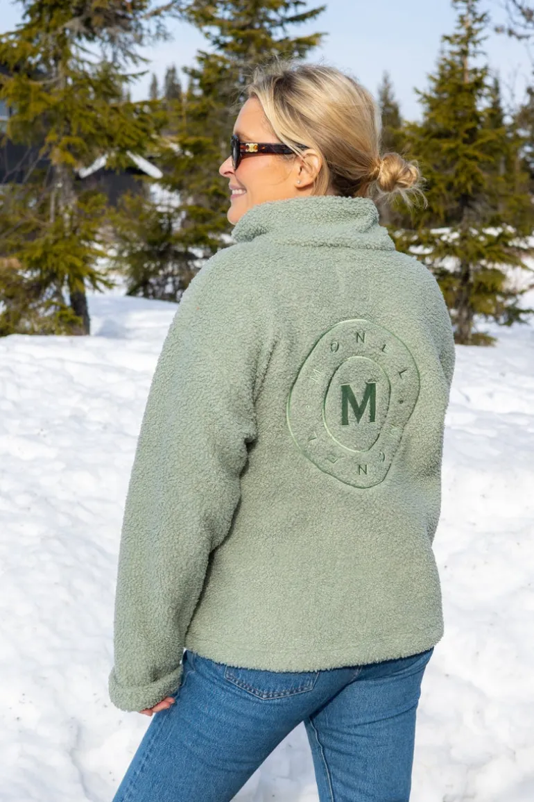 Annie Zip Sweater Sea Green