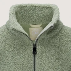 Annie Zip Sweater Sea Green