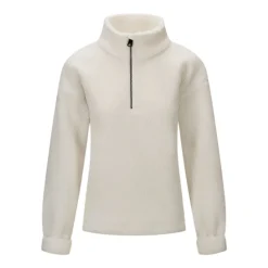 Annie Zip Sweater White