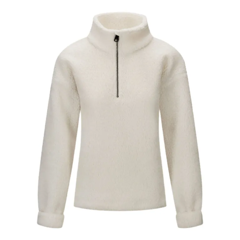 Annie Zip Sweater White