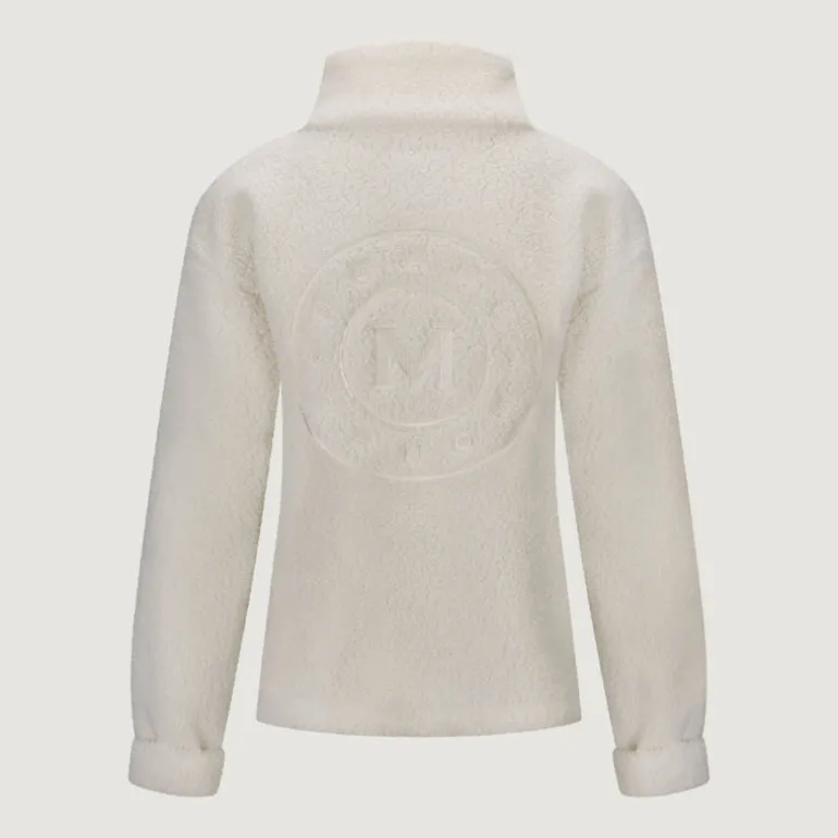 Annie Zip Sweater White