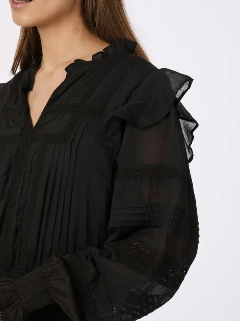 Aran S Voile Dress Black