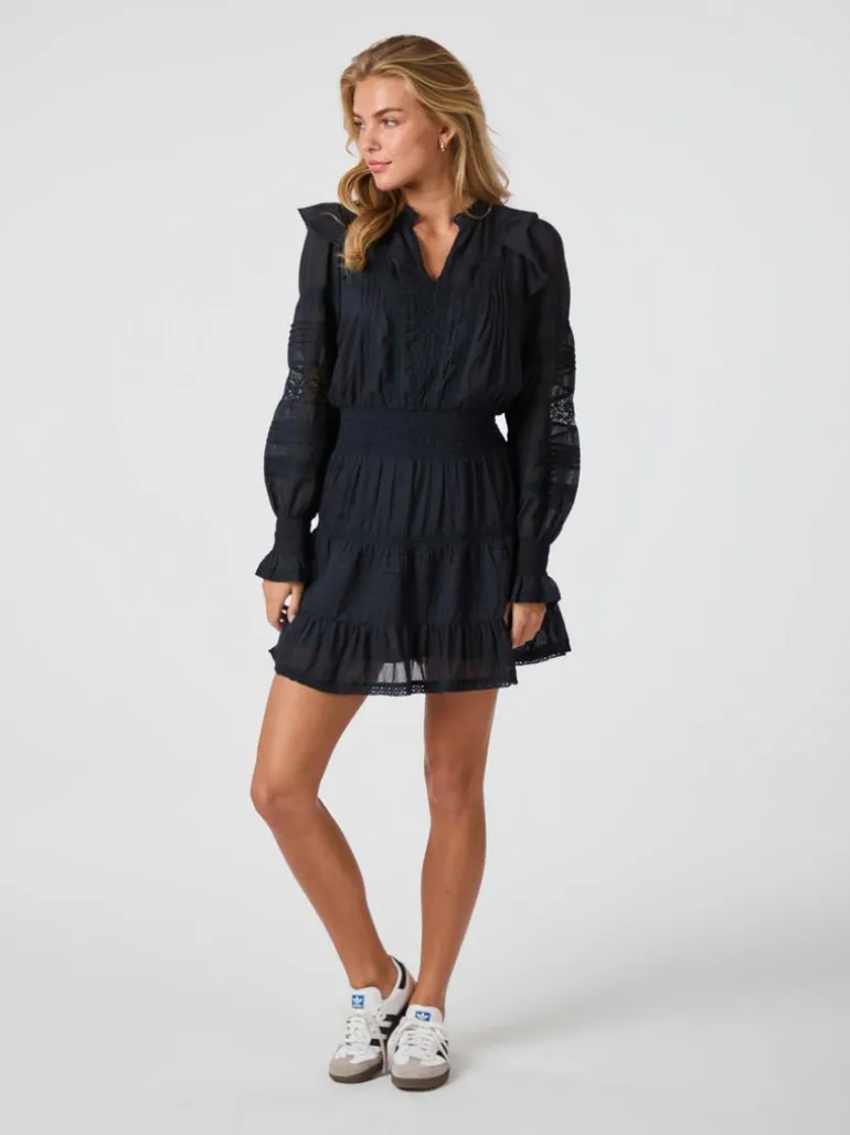 Aran S Voile Dress Navy