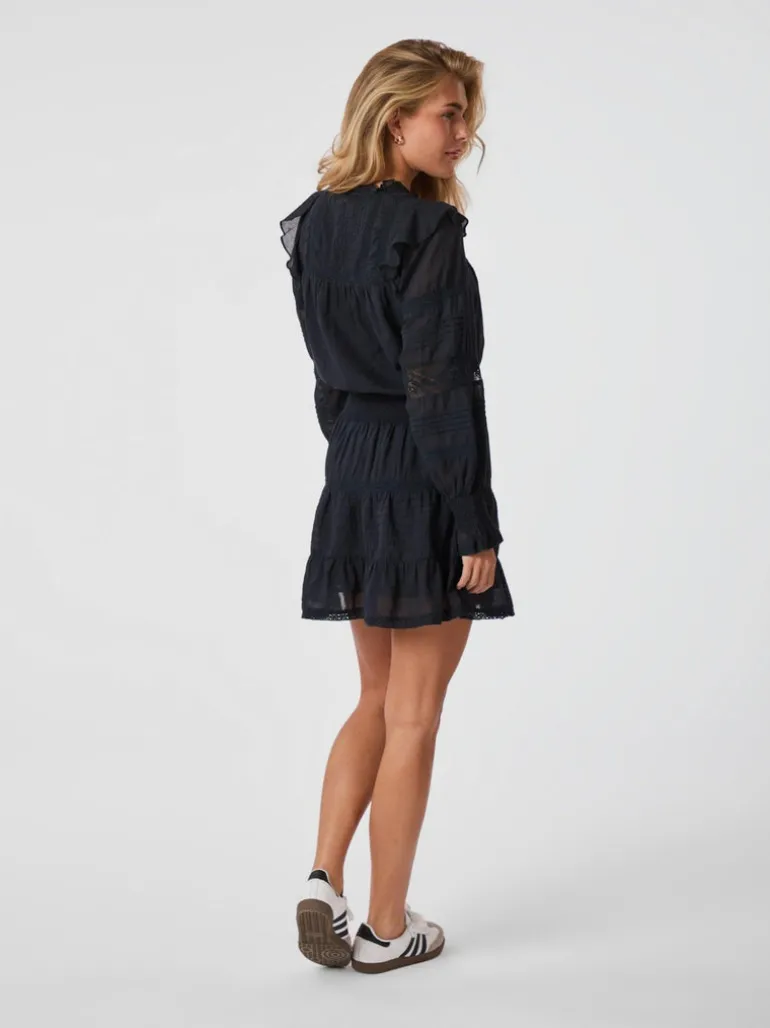 Aran S Voile Dress Navy