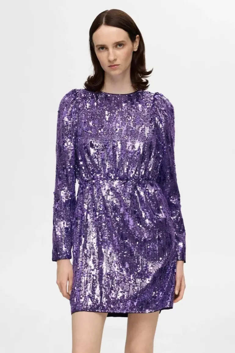 Ari-Colyn Ls Short Sequins Dress Liberty