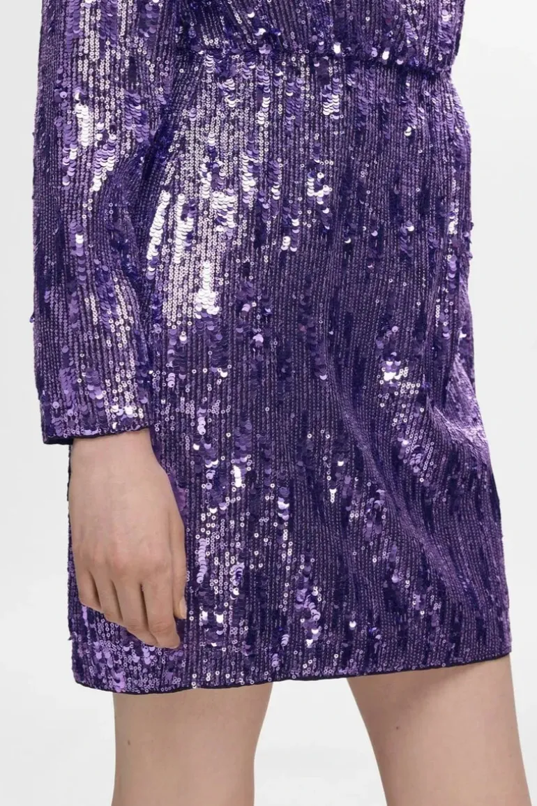 Ari-Colyn Ls Short Sequins Dress Liberty