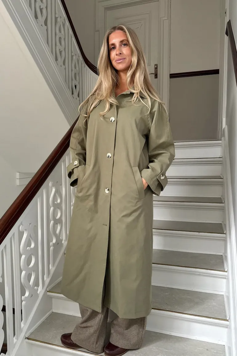 Ava Trenchcoat Dark Khaki