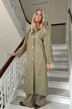 Ava Trenchcoat Dark Khaki