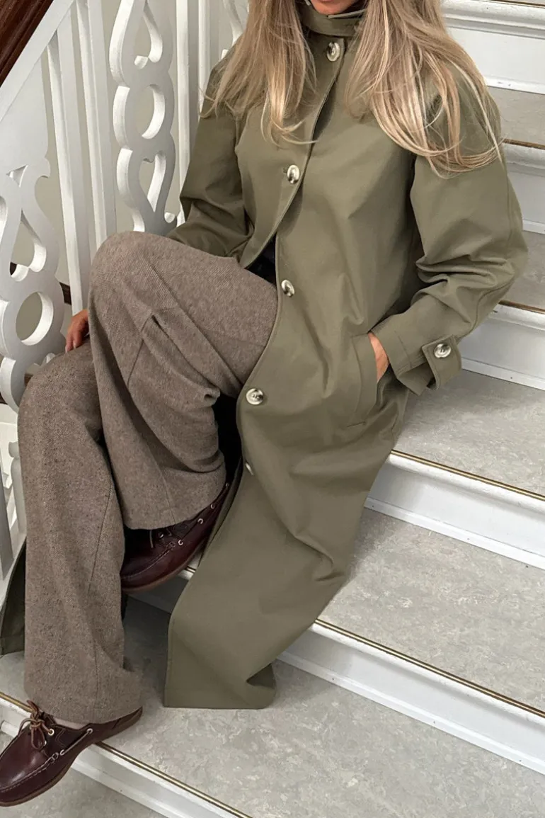 Ava Trenchcoat Dark Khaki