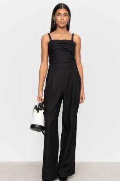Ava Trouser Linen Black