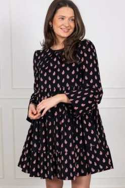 Baby Cord Shift Dress Vintage Paisley