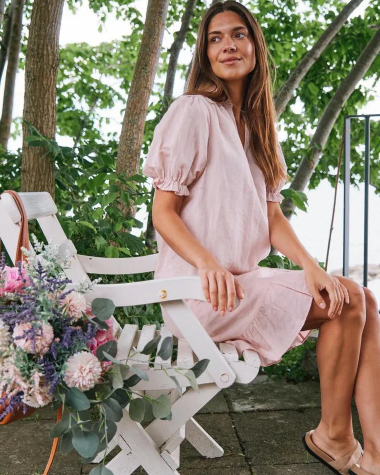 Bekka Linen Skirt Rose Smoke