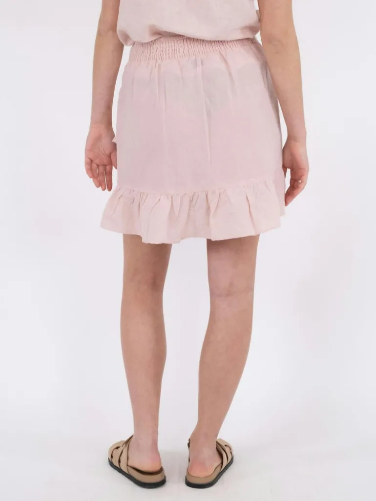 Bekka Linen Skirt Rose Smoke