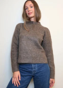 Bella Mohair Sweater Taupe