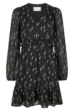 Bethie Flower Branch Dress Black