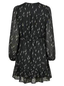 Bethie Flower Branch Dress Black