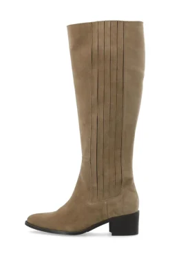 Biacarol Chelsea Knee High Boot Oily Suede Sand
