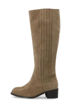 Biacarol Chelsea Knee High Boot Oily Suede Sand