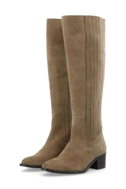 Biacarol Chelsea Knee High Boot Oily Suede Sand