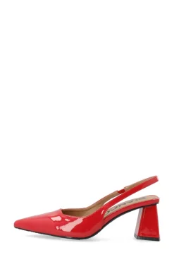 Biamaralyn Slingback Patent Red