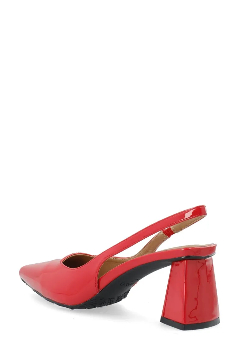Biamaralyn Slingback Patent Red