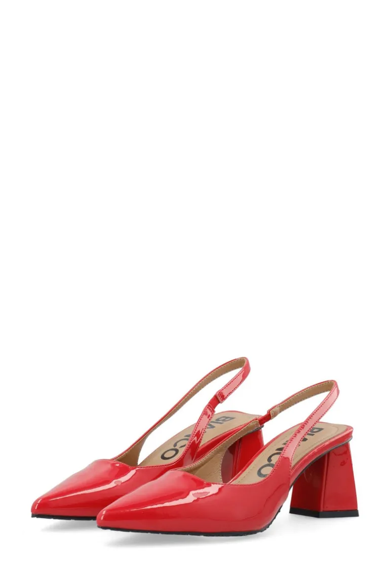 Biamaralyn Slingback Patent Red