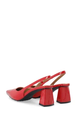 Biamaralyn Slingback Patent Red