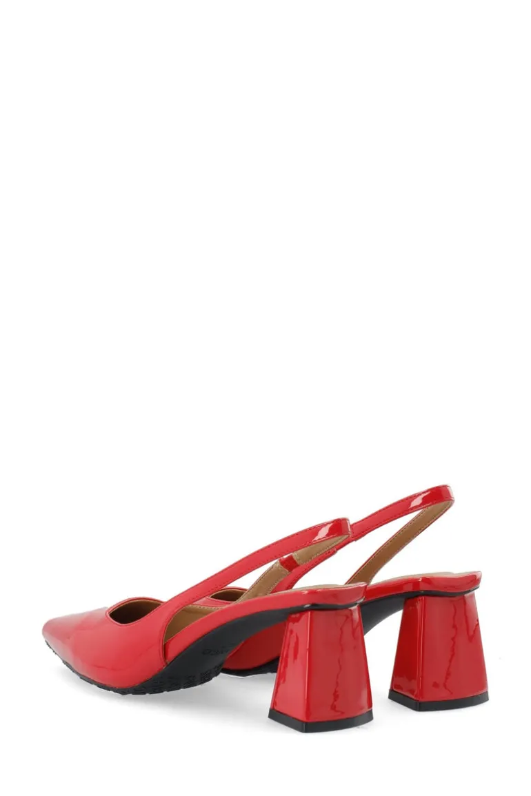 Biamaralyn Slingback Patent Red