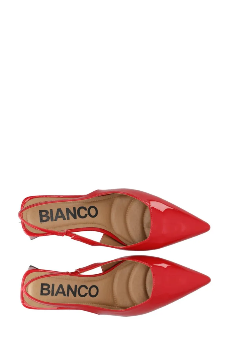 Biamaralyn Slingback Patent Red