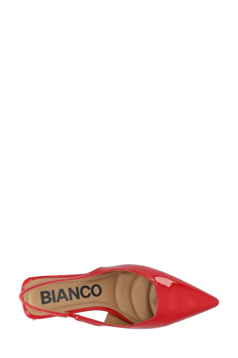 Biamaralyn Slingback Patent Red