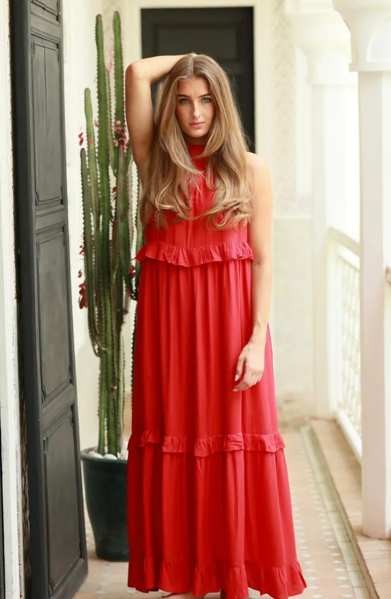 Bianca Long Dress Summer Red
